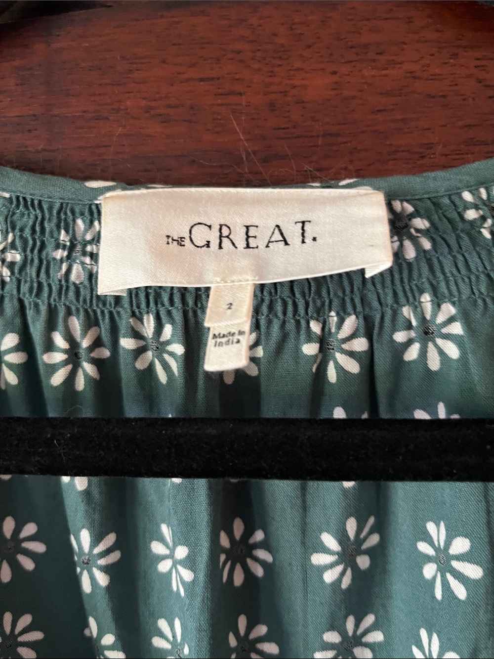 The GREAT - The Dakota Pam Leaf Bandana Floral Tiered Maxi Dress in S/M 2 - Picture 3 of 6